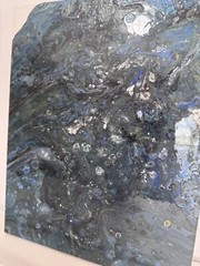 Vibrant Abstract Acrylic Pour Painting – Modern Wall Art – Resin Coated