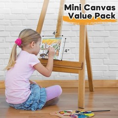 Artisan Quality Mini Stretched Canvas – 12 Pack, Perfect for All Skill Levels