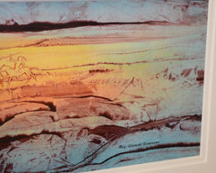 Original Southwest Buffalo Hunt painting by California artist Roy George Swanson