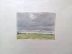 Franz Ehmke *1928-2018 GDR Painter ° Horizon Between Blankenfelde and Lübars