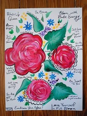 Petals Up Queen 9×12 Thick Watercolor Paper Original Art Abstract Expressionism
