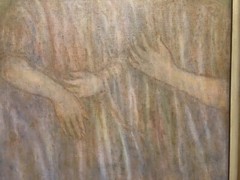 Beveridge Moore “Declaration” 1985 Oil On Canvas 34 1/2” X 26 3/4”