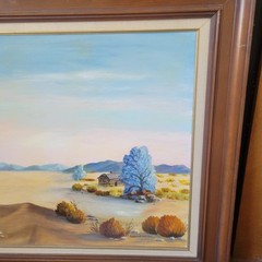 Mary Ruth Shelton Oil Painting Wonder Valley CA Mojave Desert 24×36 29 Palms