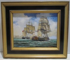 „Study, Constitution & Guerriere“ by James Umstattd, Original Acrylic Painting