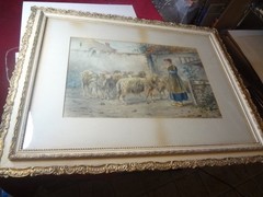J.H. MARTIN…..1853-1919….COLORADO….LARGE WATERCOLOR
