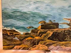 Acrylic Painting on Canvas, Michael Li, Acadia Ocean Side Morning, 16 in X 20 in