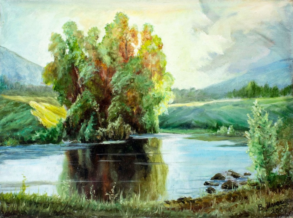 Viktor Ilyushkin (Russia,b 1946) oil painting 133369