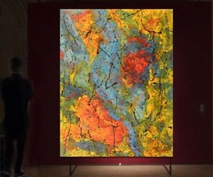 Pollock/Richter style￼ Professional Painting 81” X 62”(6ft 9in)Abstract Modern