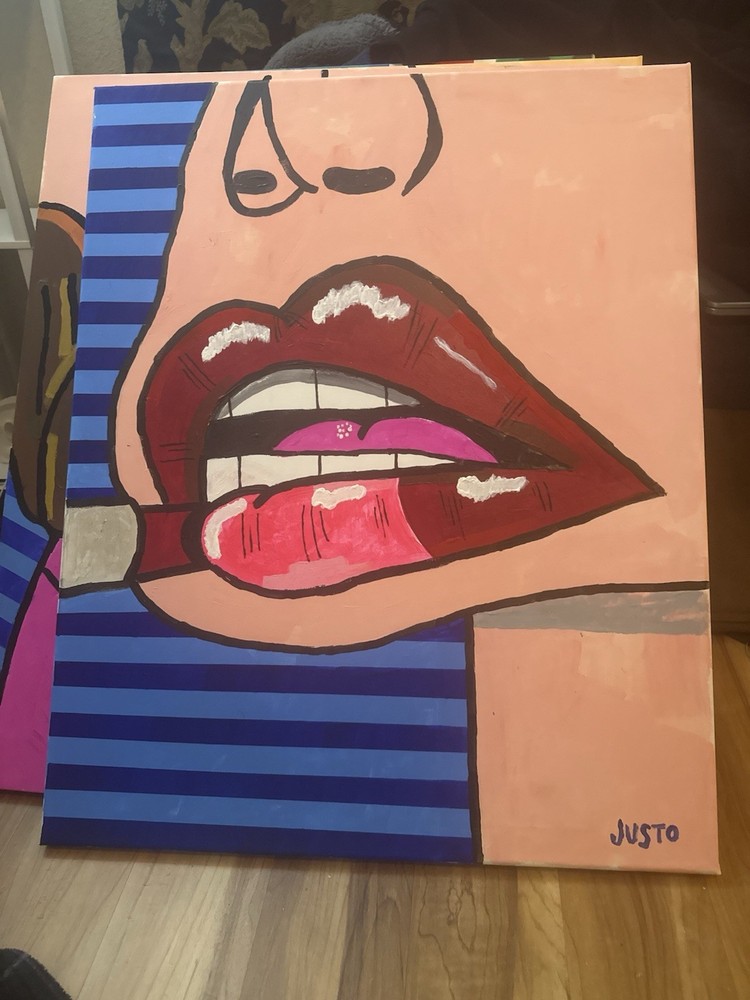 “Queenie Was A Blonde…2.0” Pop Art Painting Acrylic On Canvas