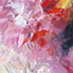 EXOTIC ABSTRACT Flowers white and pink PEONIES Still Life Oil painting 8×12