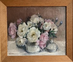 Vintage Oil Painting ROYAL ACADEMY EXHIBITED Still Life Stella Carton-Kelly 1994