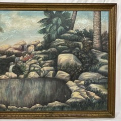 Old Vintage Original Florida Highwaymen Style Painting on Masonite Signed Framed