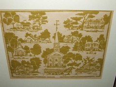 Nancy Arnold Silk Screen on Paper #1 of 20 HISTORIC Norwell MAssachusetts c1970s