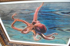 Sarah Wall ORIGINAL oil painting on wood The Deep Sea 43×33 SIGNED w COA $11,300