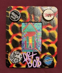 DR. BOB MINI Giclee 5×6″ New Orleans Louisiana Outsider Folk Art by DR. BOB
