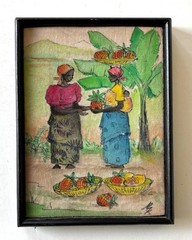 Antique 3 piece Gallery Wall Set original paintings and prints, 11 x 7 largest