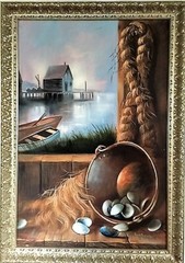 BUCK PAULSON original OIL Painting Nautical Still Life Seascape Impressionism US