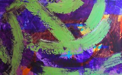 painting on canvas 39” X 62” Acrylic, Abstract, POP Art, giant