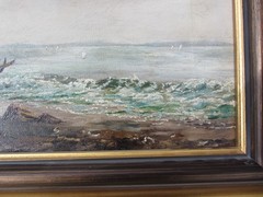 Ed Reynolds gallery Tag Kingsbury ? Portland Maine 18′ BY 9.25″ CANVAS