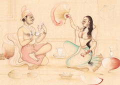 Indian Paintings King & Queen Handmade Finest Art Work On Paper 7.5×9.5 Inches