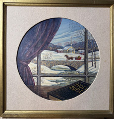 Vernon Wood (1923 – 1995) „God’s Window“ Oil Painting – Signed/Framed
