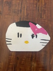 Anthony Lister Hand Painted On Wood Cutout Sign And Dated On Back