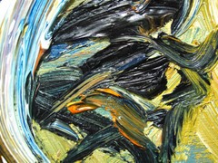 Abstract-art Deco-realism -oil on canvas nyc painting-Figurative Dreaming Man