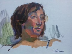 Original Oil Portrait Young Woman Signed Contemporary Realism Russian Soviet Art