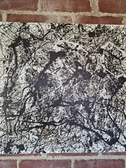 Original Abstract Action Painting jackson pollock style signed Canvas Art