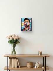 Original Argentina Lionel Messi Canvas Neo Expressionist Art Decor 11×14