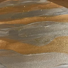 Hand made gold and silver art on canvas – one in a kind