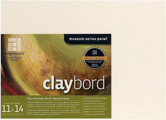 Ampersand Art Supply Museum Quality Claybord 11×14 Ultra Smooth Multimedia Panel