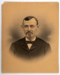 Antique Original Drawing Portrait of a Gentleman, Pastel and Chalk
