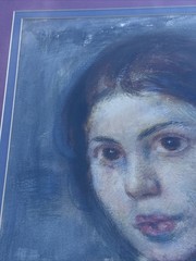ANTIQUE PORTRAIT PAINTING WOMAN FEMALE MODEL EJNAR EINAR HANSEN FAMOUS LISTED