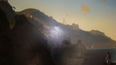 IVAN AIVAZOVSKY AMALFI COAST ITALY 4′ OIL PAINTING SEA LANDSCAPE BOAT RUSSIAN