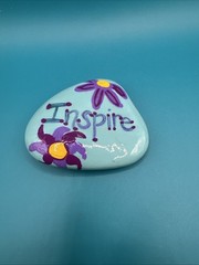 Hand Painted Rock Inspire Inspirational Decor Spring Gift Home Decor