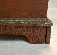 Signed David Ellinger Folk Art Miniature Chest Hand Painted, RARE