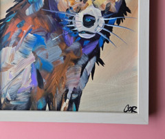 CORBELLIC + 🔥 FIGURATIVE FOX 12X16 ABSTRACT GALLERY HOME FINE ART COLLECTIBLE
