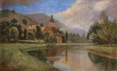 Leo Delitz (Zagreb 1882-1966 London) Muggendorf a/d. Meadow