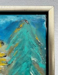 Expressionist Rolf Gjedsted Abstract Figure Composition Modern Art Painting