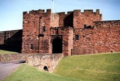 Very Large Original James Lawson Stewart Watercolor – Carlisle Castle ca 1870