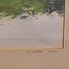S. Wales 21 1/2 x 19″ Abstract Marked 12/88