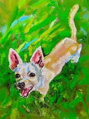 Pet custom portrait by photo Original art oil painting cat dog animal Signed