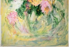 Stunning Mid Century Expressionist Floral Still Life by Louise Ritchie Colorful