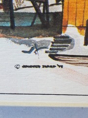 Jennifer Scharp 1974 Watercolor The Silver King Mill And Mine in Park City