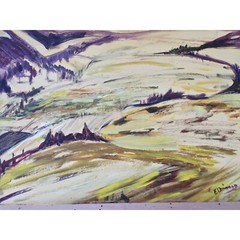 Vintage Oil Impressionism Signed American West Spokane Arid Landscape