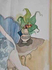 Itzchak Tarkay Framed Mixed Media Watercolor Over Serigraph, Titled: Andrea