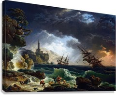 Claude Joseph Vernet Shipwreck Reproduction – Giclee Canvas/Paper/Stretched