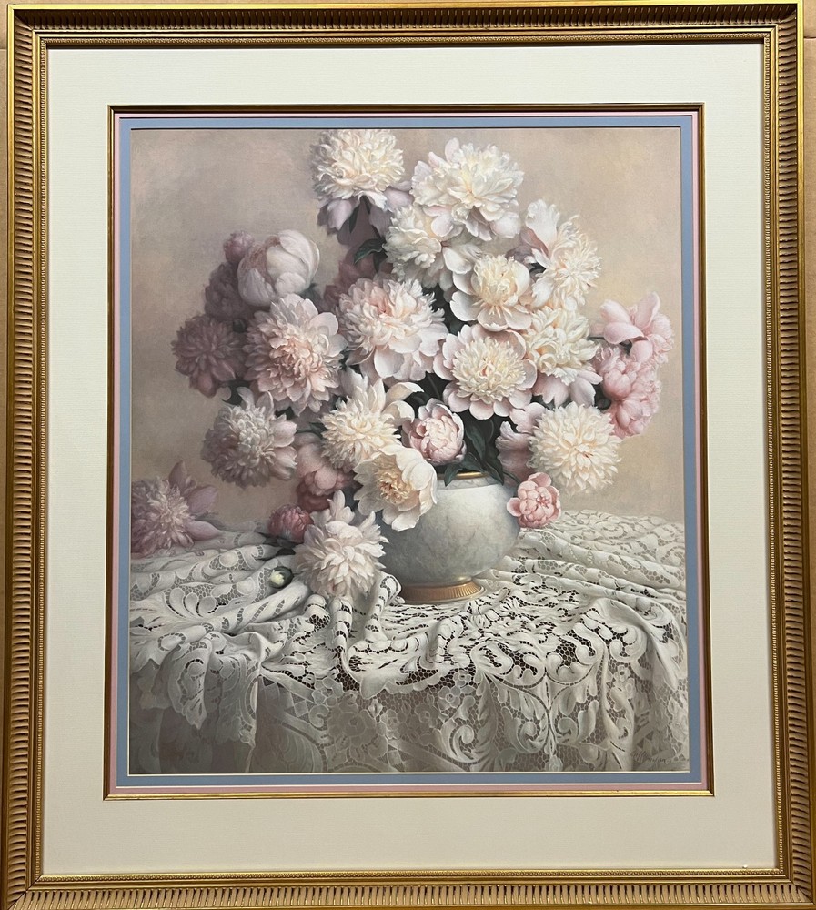 GARY HOFF – PEONIES – 30.00″ x 25.75″ LITHOGRAPH