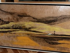 MIDCENTURY MODERN MARTIN TOBIAS Acrylic Collage Original Signed